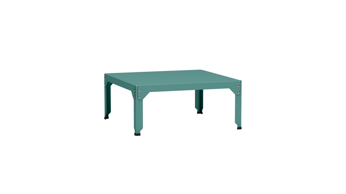 Table basse carrée en acier galvanisé 79cm Hegoa - MATIERE GRISE - La Maison MilanaiseTABLEBASSE79HEGOA60Celadon 00635cm