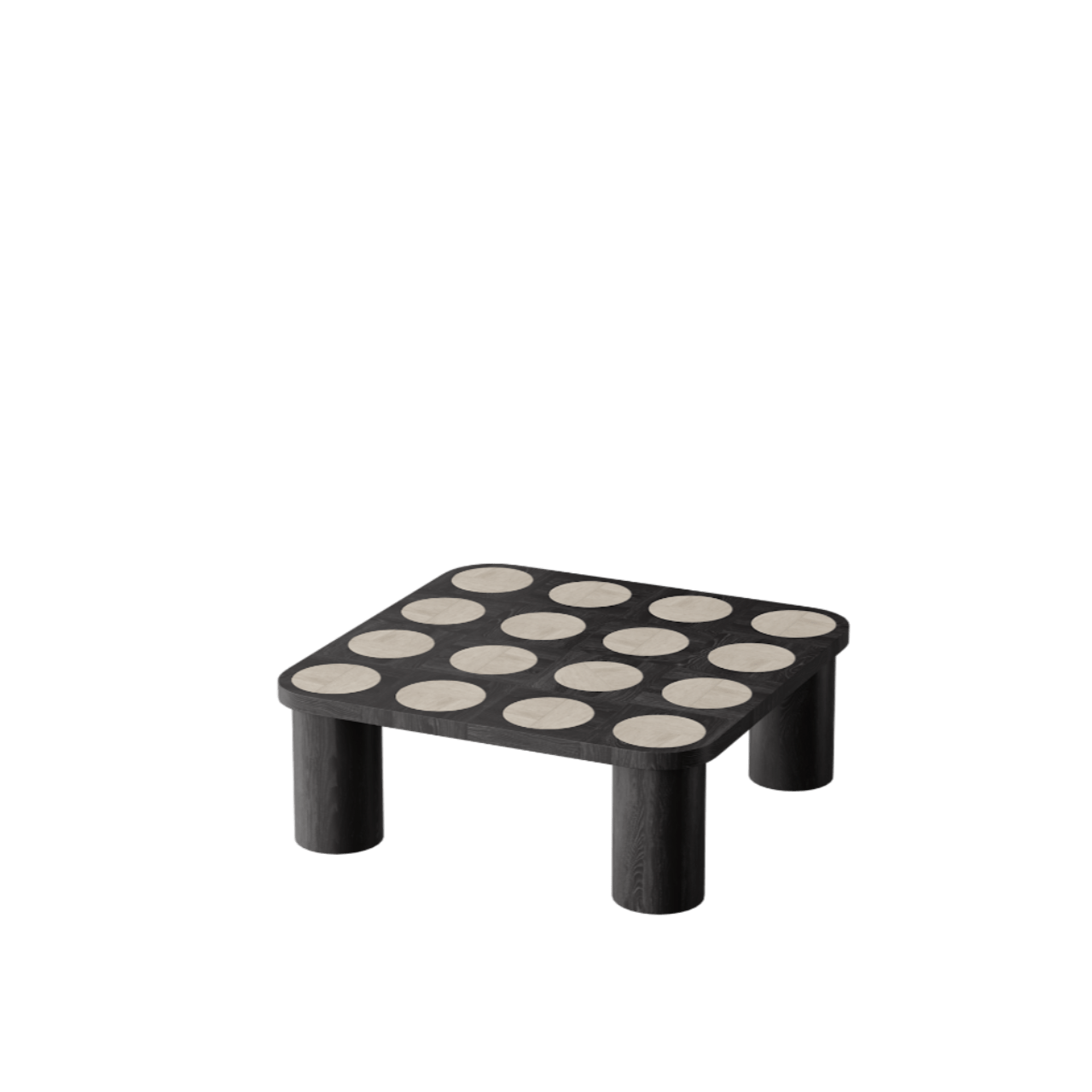 Table basse DAMA – Jeu de formes et contraste de matières - ULTRA MOBILI - La Maison MilanaiseTDM