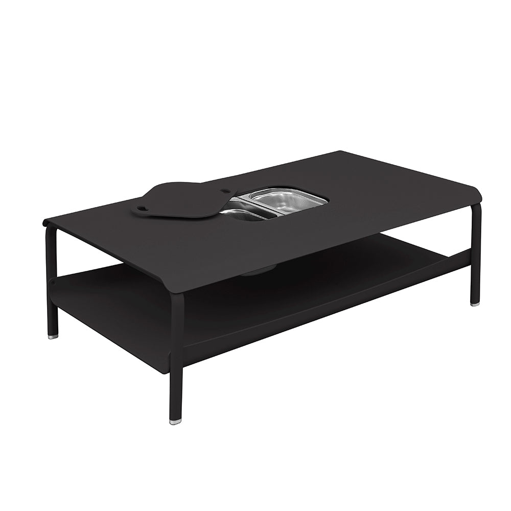 Table basse de jardin en aluminium design coloré - ALLURE D'AZUR - La Maison Milanaise582101CCharbonGrande avec bac