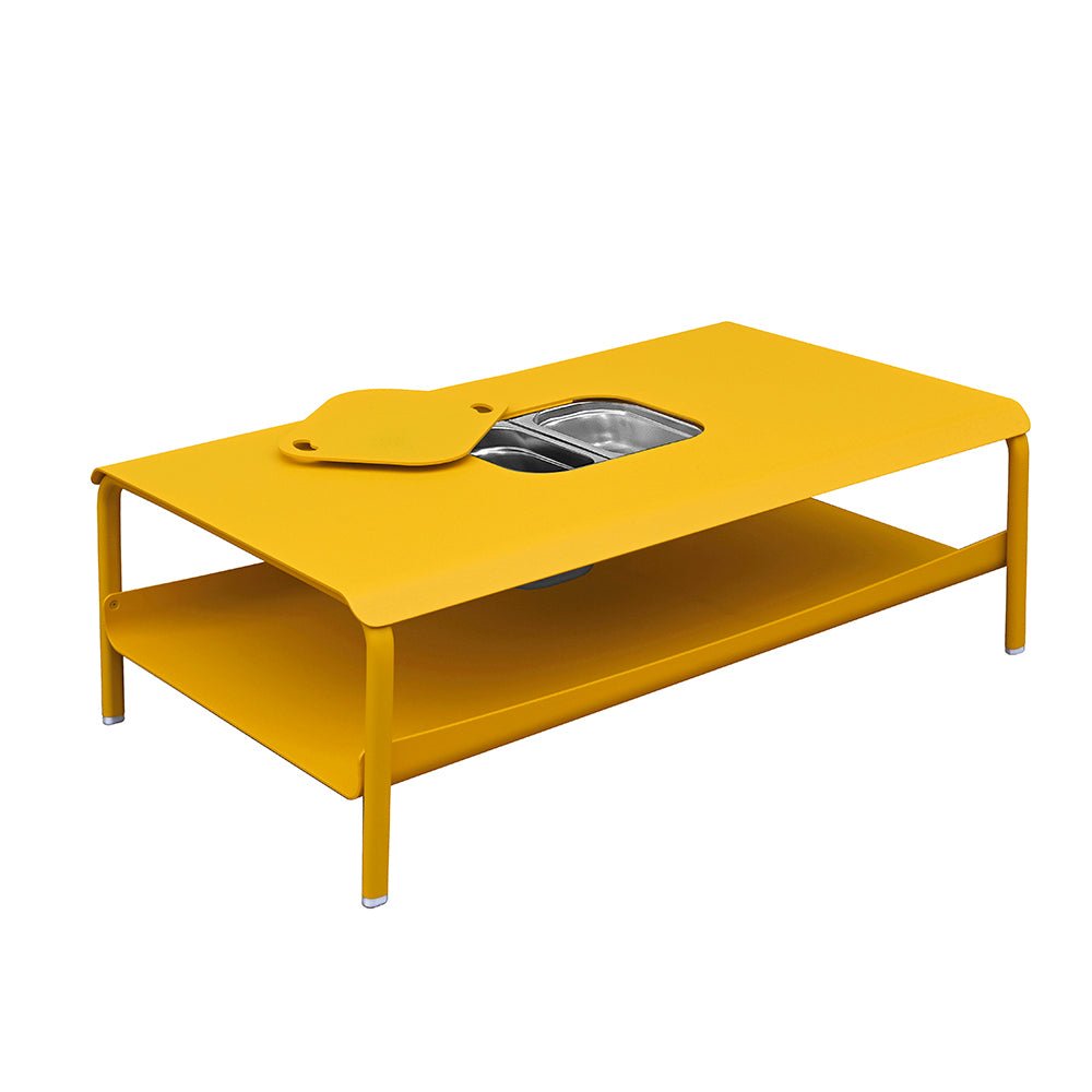 Table basse de jardin en aluminium design coloré - ALLURE D'AZUR - La Maison Milanaise582101MMimosaGrande avec bac