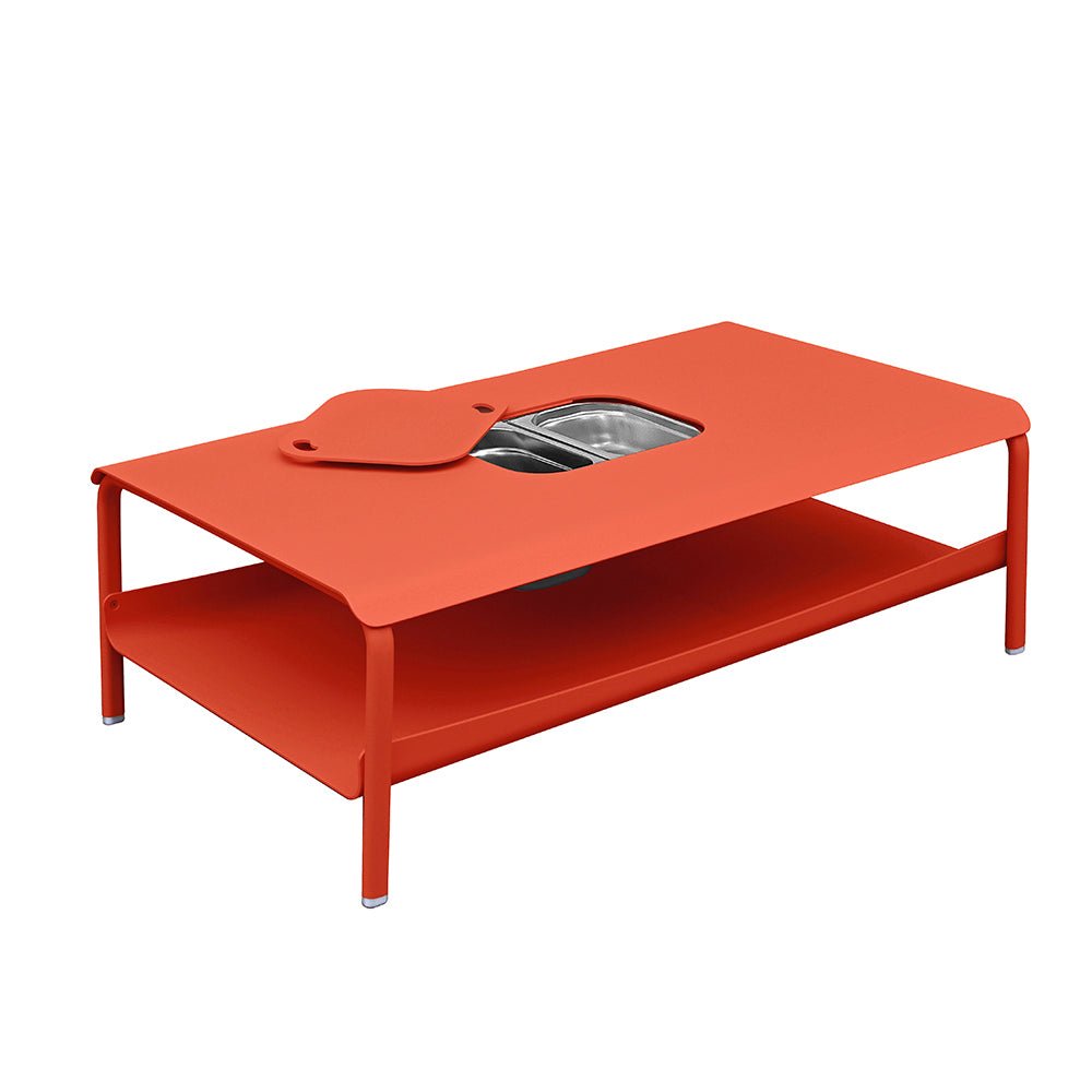 Table basse de jardin en aluminium design coloré - ALLURE D'AZUR - La Maison Milanaise582101ETEtoile de merGrande avec bac