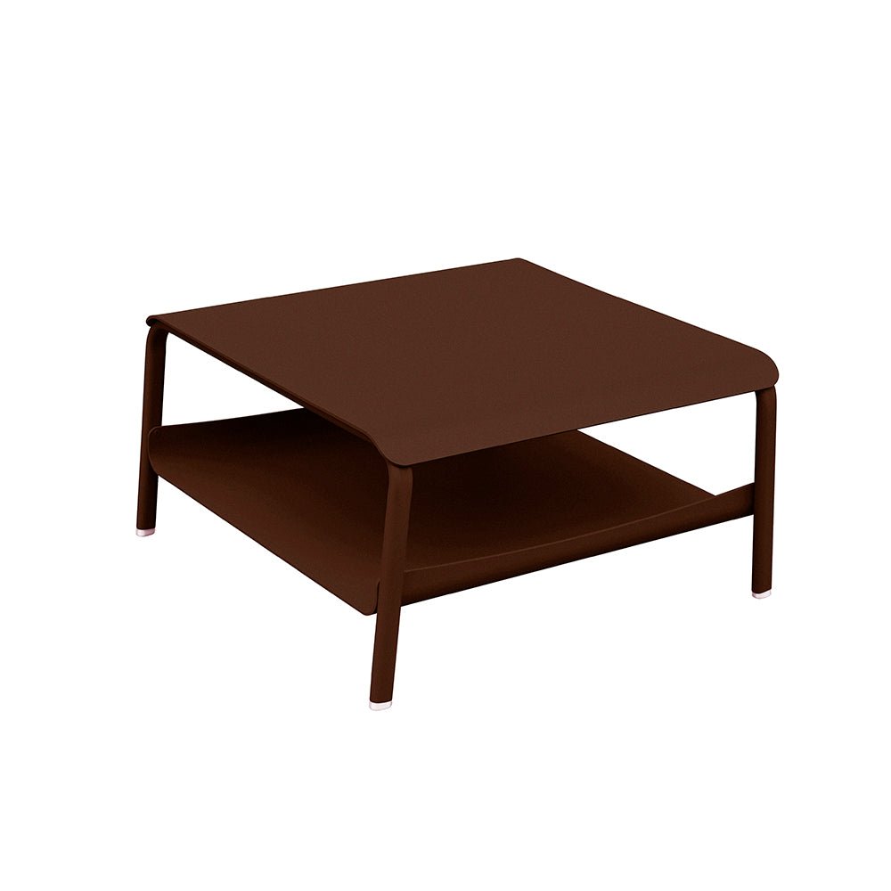 Table basse de jardin en aluminium design coloré - ALLURE D'AZUR - La Maison Milanaise582100RRouillePetite 67x64xH35cm