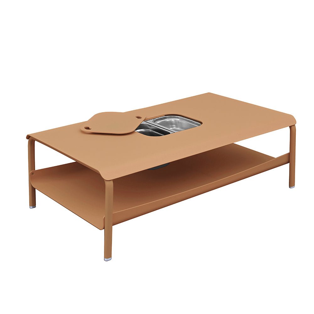Table basse de jardin en aluminium design coloré - ALLURE D'AZUR - La Maison Milanaise582101AMAmphoreGrande avec bac