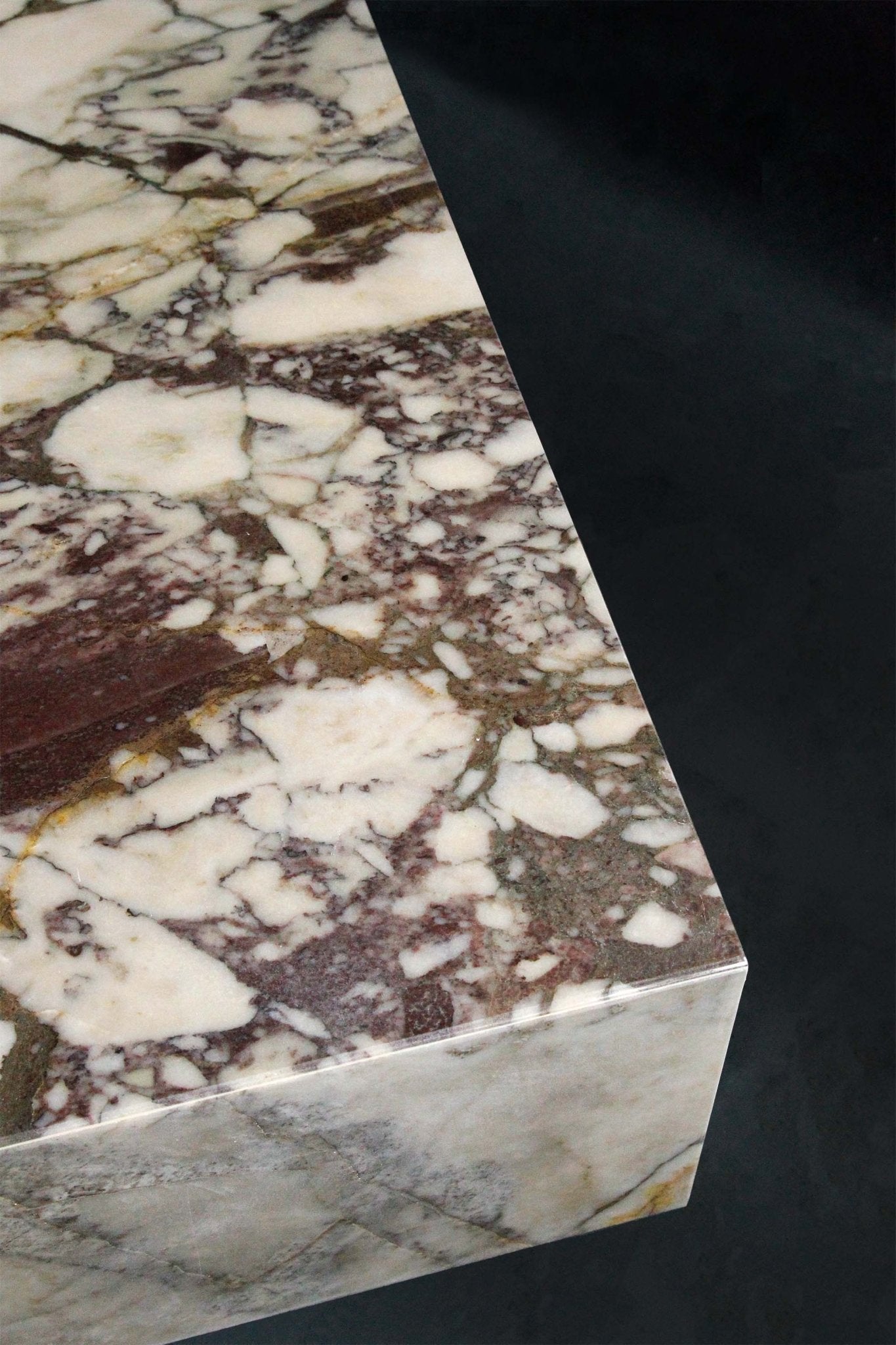 Table basse en marbre calacatta viola Laïa - MANIFESTE - La Maison Milanaise