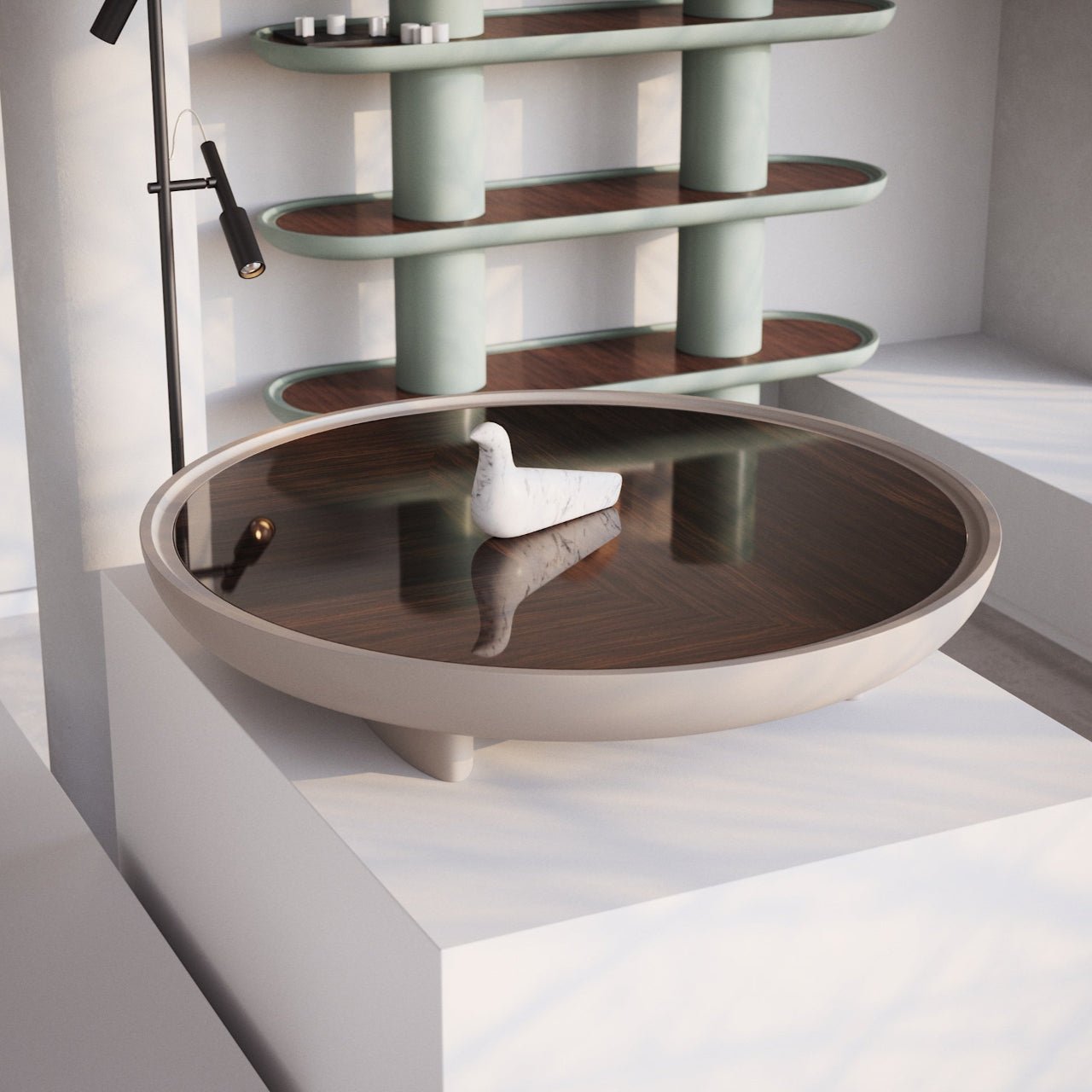 Table basse ERACLE 100 – Épure graphique & matières nobles - ULTRA MOBILI - La Maison MilanaiseTER100