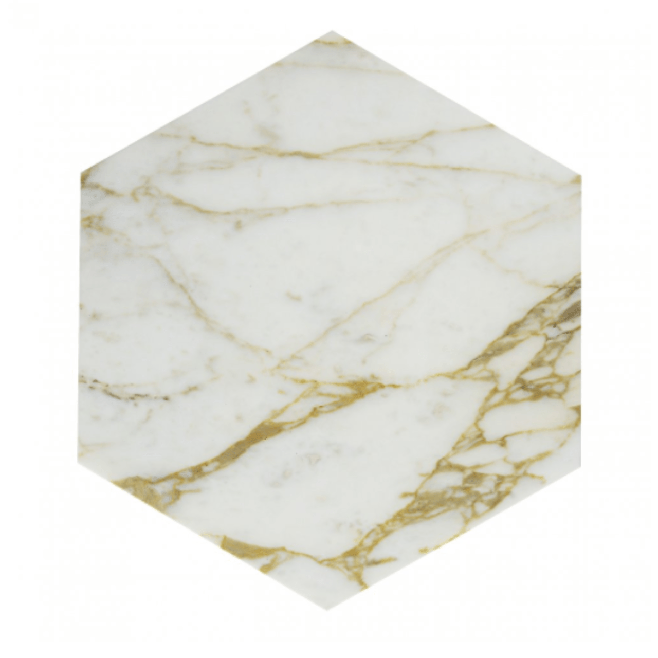 Table basse hexagonale en marbre et laiton Ted - MARIONI - La Maison Milanaise02831MTSICBlanc