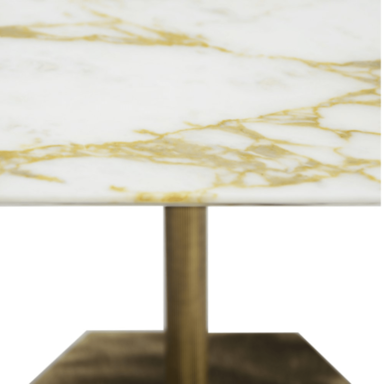 Table basse hexagonale en marbre et laiton Ted - MARIONI - La Maison Milanaise02831MTSICBlanc