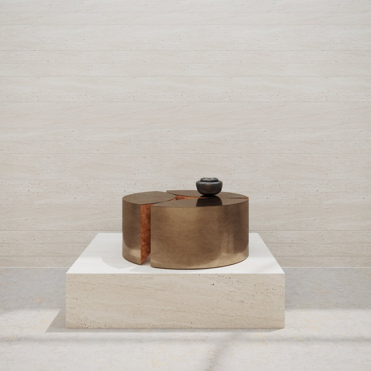 Table basse JEANJEAN – Design graphique - ULTRA MOBILI - La Maison MilanaiseTJNJ - 1Bronze