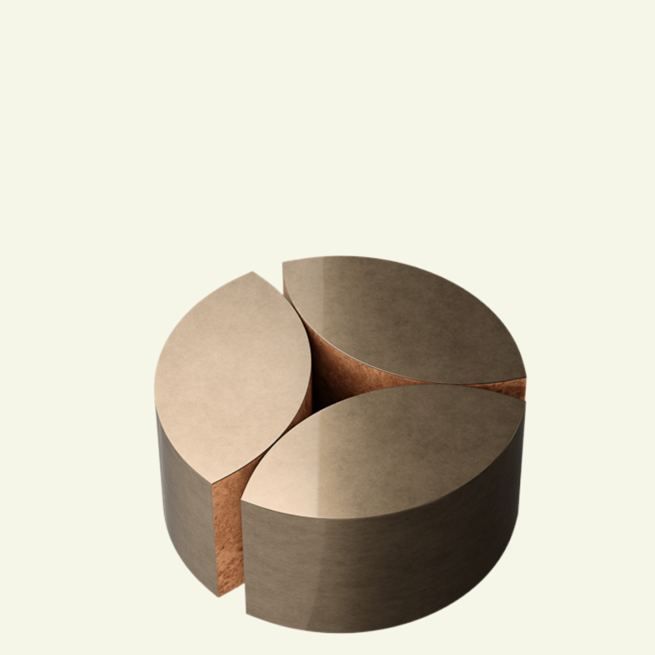 Table basse JEANJEAN – Design graphique - ULTRA MOBILI - La Maison MilanaiseTJNJ - 1Bronze