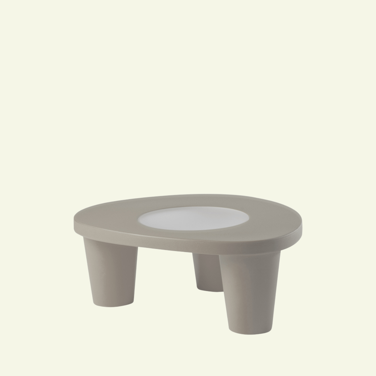 Table basse Low Lita – Design iconique par Paola Navone - SLIDE - La Maison MilanaiseLOWTABLE2Gris colombe
