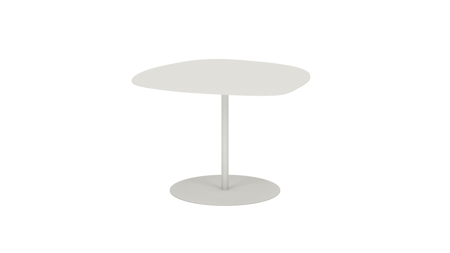 Table basse organique en aluminium Galet - MATIERE GRISE - La Maison MilanaiseGALET - 25Craie 023Petite 57x64xH37cm
