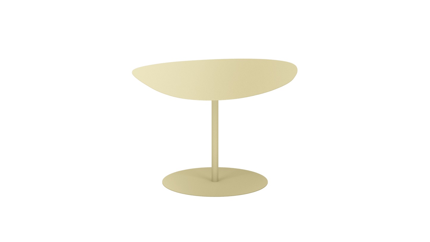 Table basse organique en aluminium Galet - MATIERE GRISE - La Maison MilanaiseGALET - 70Champagne 231Moyenne 58x75xH39cm