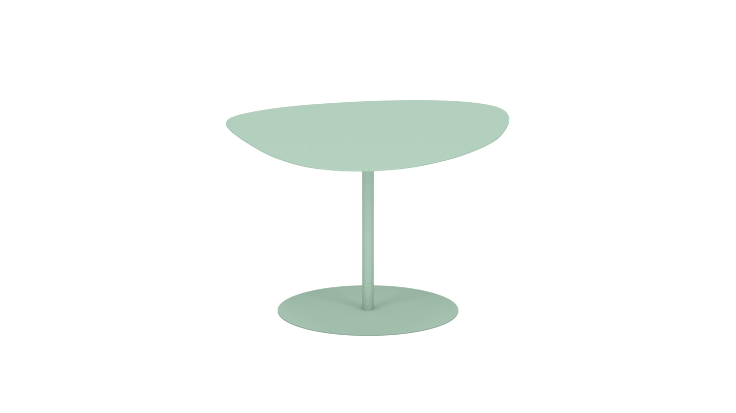 Table basse organique en aluminium Galet - MATIERE GRISE - La Maison MilanaiseGALET - 52Vert d'eau 120Moyenne 58x75xH39cm