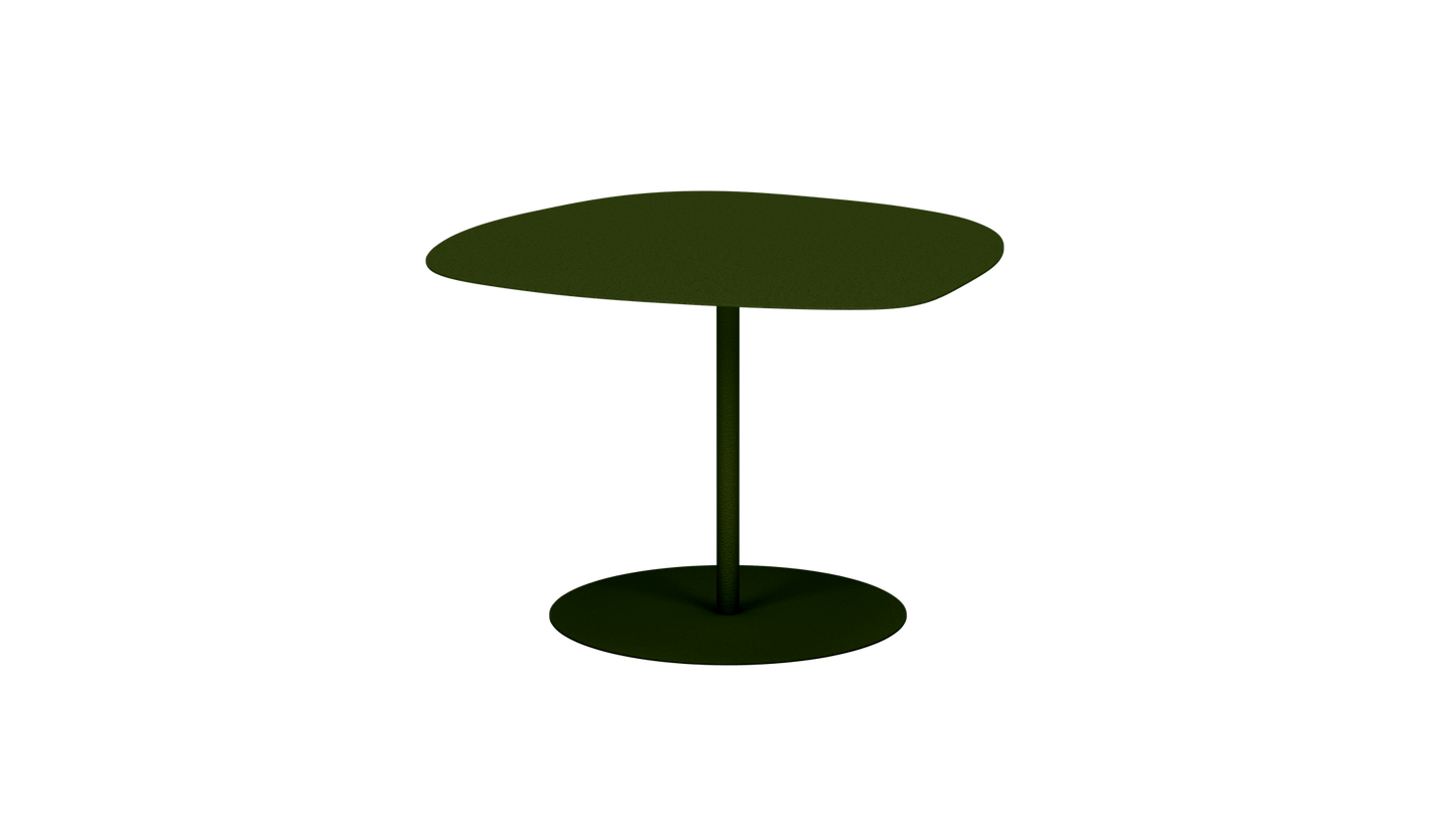 Table basse organique en aluminium Galet - MATIERE GRISE - La Maison MilanaiseGALET - 55Kaki 122Petite 57x64xH37cm