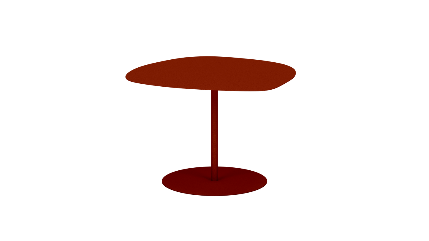Table basse organique en aluminium Galet - MATIERE GRISE - La Maison MilanaiseGALET - 37Terracotta 142Petite 57x64xH37cm