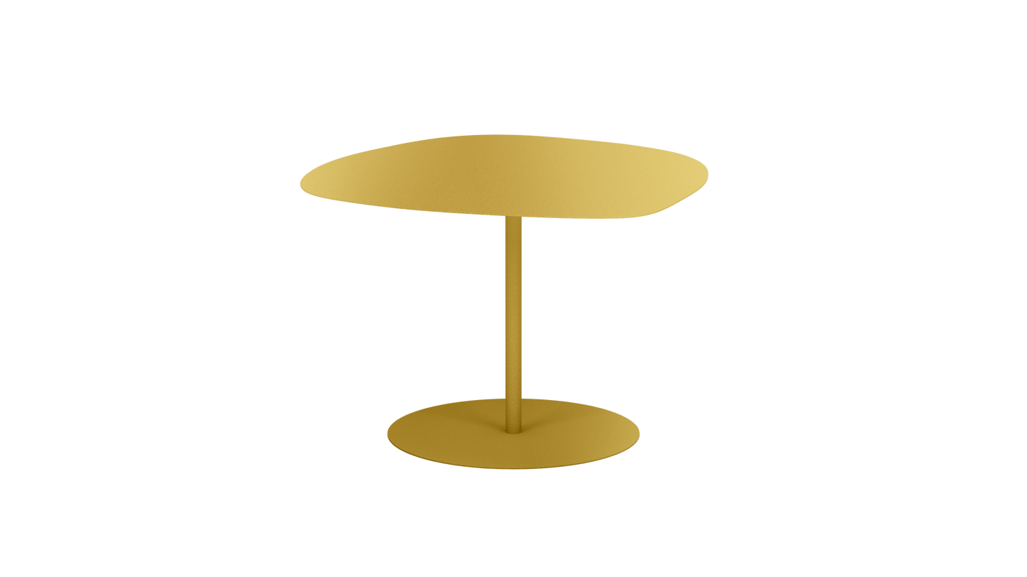 Table basse organique en aluminium Galet - MATIERE GRISE - La Maison MilanaiseGALET - 67Laiton 230Petite 57x64xH37cm