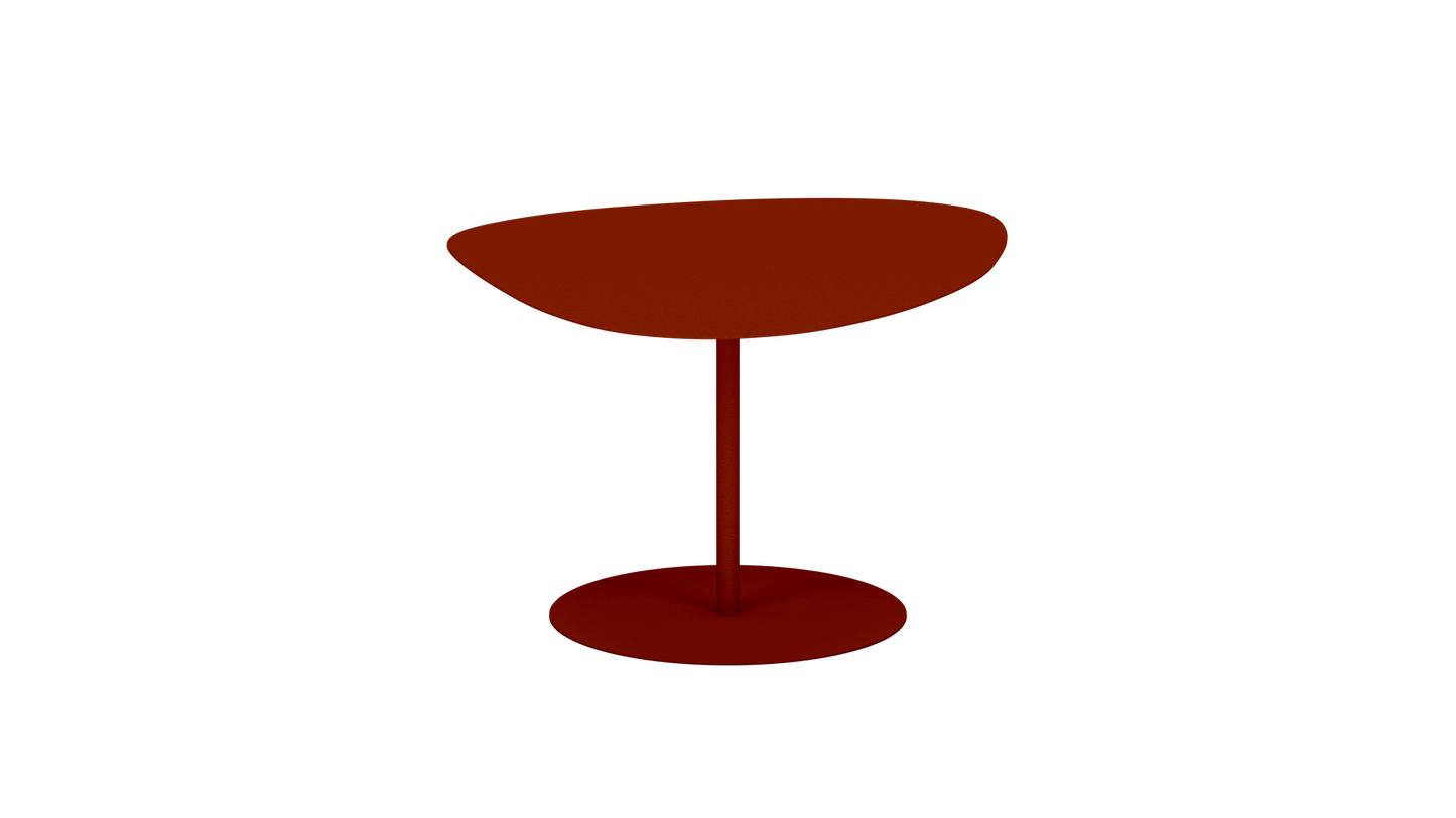 Table basse organique en aluminium Galet - MATIERE GRISE - La Maison MilanaiseGALET - 38Terracotta 142Moyenne 58x75xH39cm