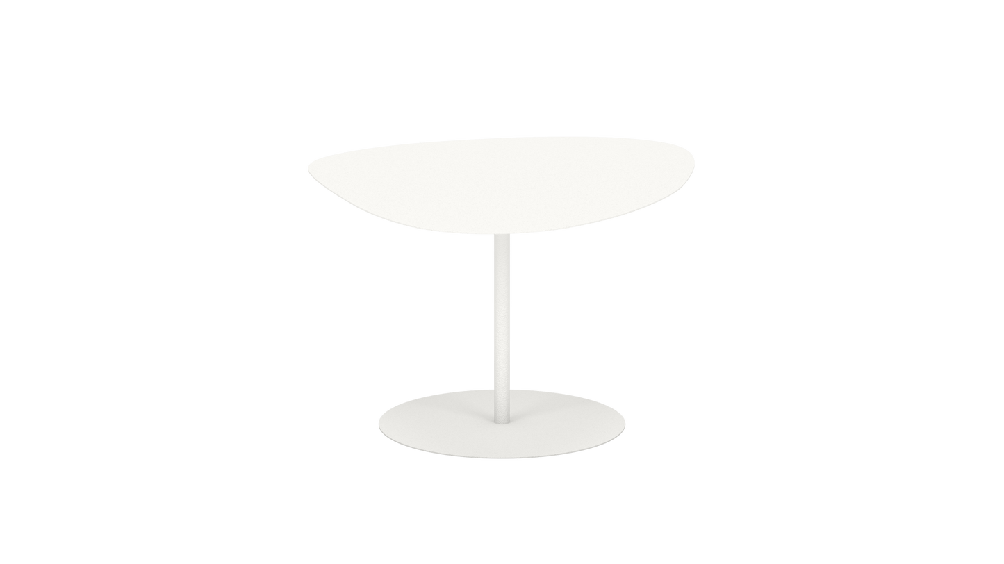 Table basse organique en aluminium Galet - MATIERE GRISE - La Maison MilanaiseGALET - 80Blanc 001Moyenne 58x75xH39cm