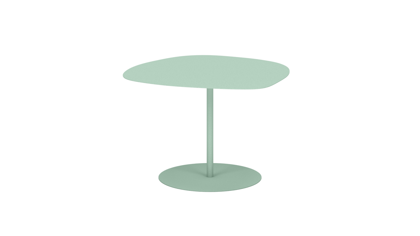 Table basse organique en aluminium Galet - MATIERE GRISE - La Maison MilanaiseGALET - 51Vert d'eau 120Petite 57x64xH37cm