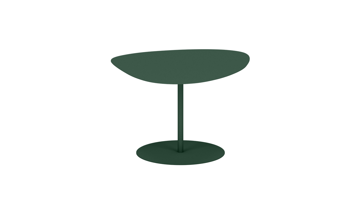 Table basse organique en aluminium Galet - MATIERE GRISE - La Maison MilanaiseGALET - 18Olive 121Moyenne 58x75xH39cm