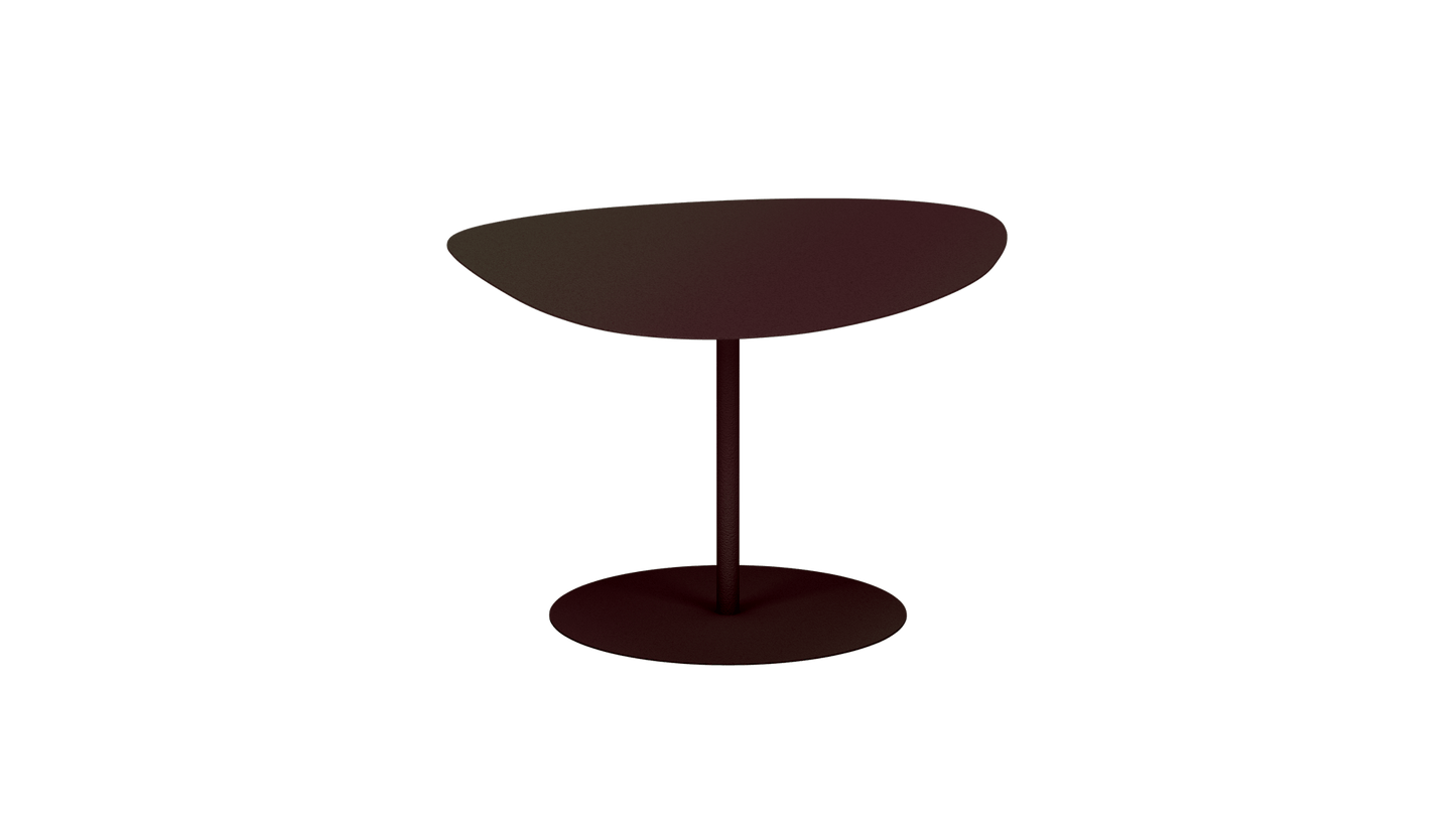 Table basse organique en aluminium Galet - MATIERE GRISE - La Maison MilanaiseGALET - 62Violet de Mars 171Moyenne 58x75xH39cm