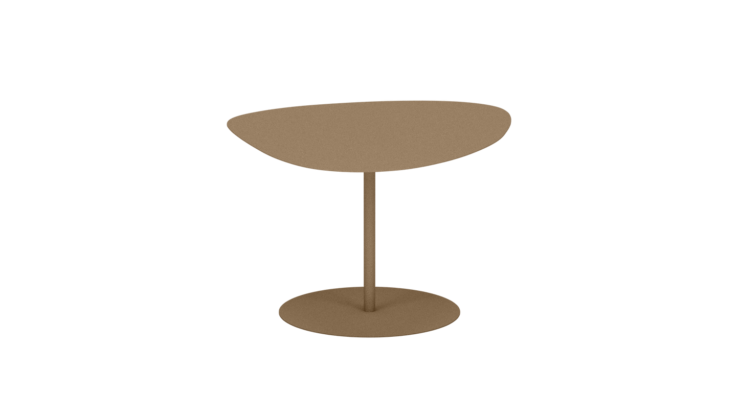 Table basse organique en aluminium Galet - MATIERE GRISE - La Maison MilanaiseGALET - 22Sable 018Moyenne 58x75xH39cm