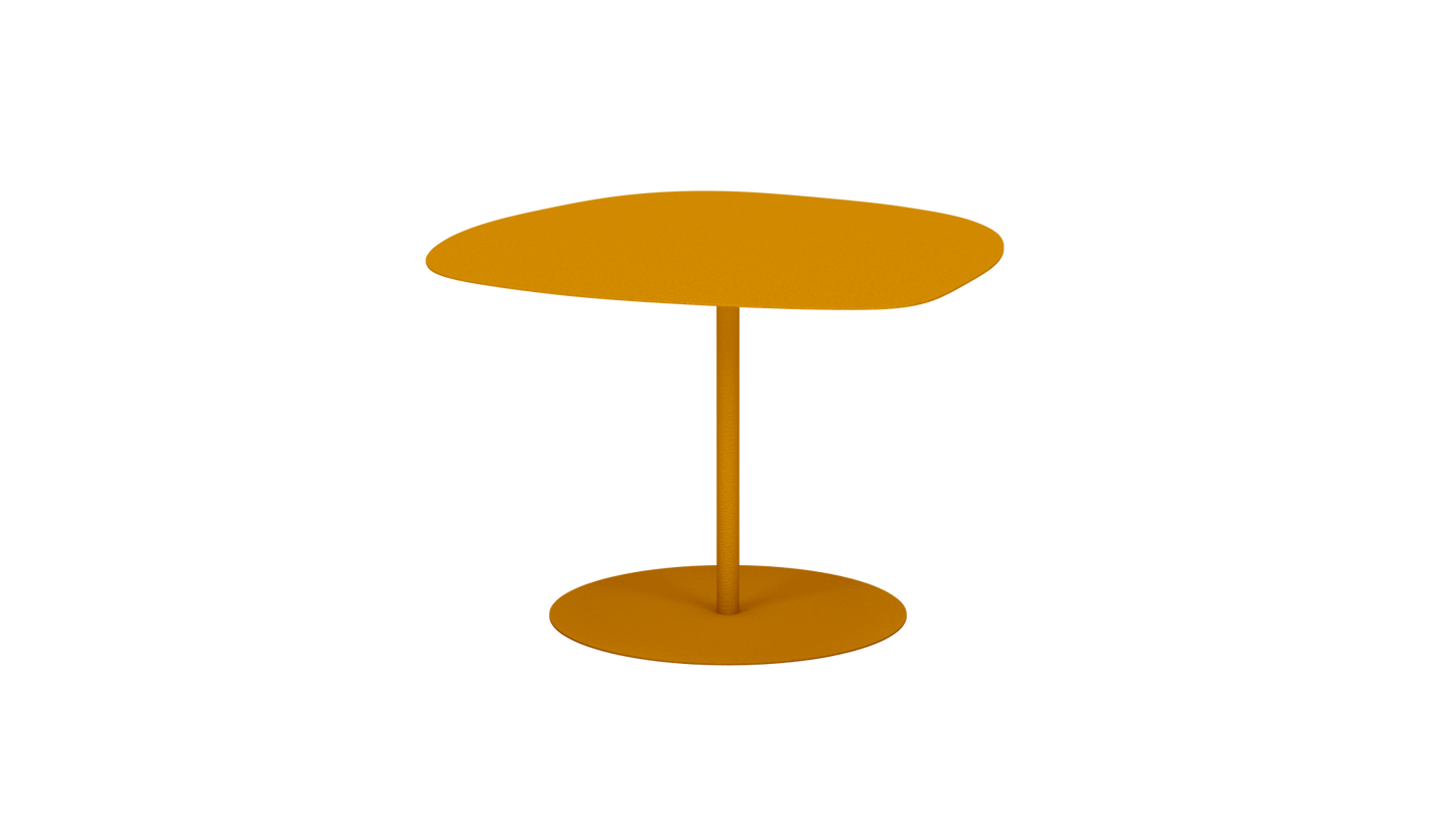Table basse organique en aluminium Galet - MATIERE GRISE - La Maison MilanaiseGALET - 59Safran 131Petite 57x64xH37cm