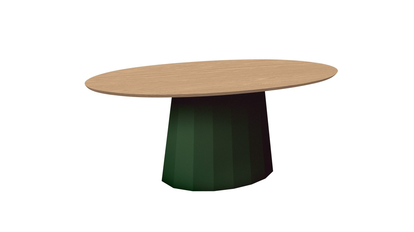 Table basse ovale en métal avec pied conique 109cm Ankara - MATIÈRE GRISE - La Maison MilanaiseANKARATABLEBASSEOVALEMET - 66Jekyll 123Chêne