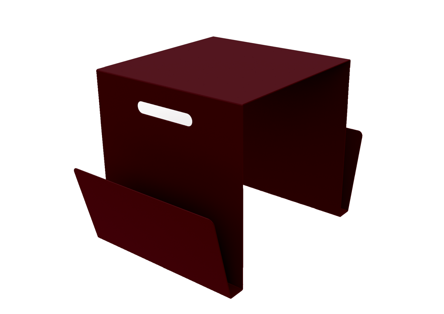 Table basse range - revues en aluminium Solano - MATIERE GRISE - La Maison MilanaiseTABLEPORTEREVUESSOLANO - 5Bourgogne 153Intérieur
