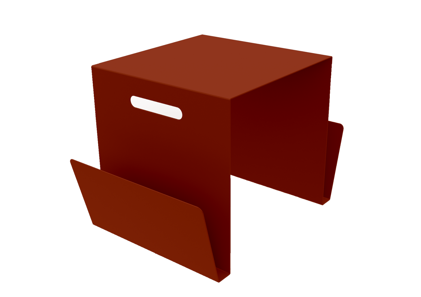 Table basse range - revues en aluminium Solano - MATIERE GRISE - La Maison MilanaiseTABLEPORTEREVUESSOLANO - 37Terracotta 142Intérieur