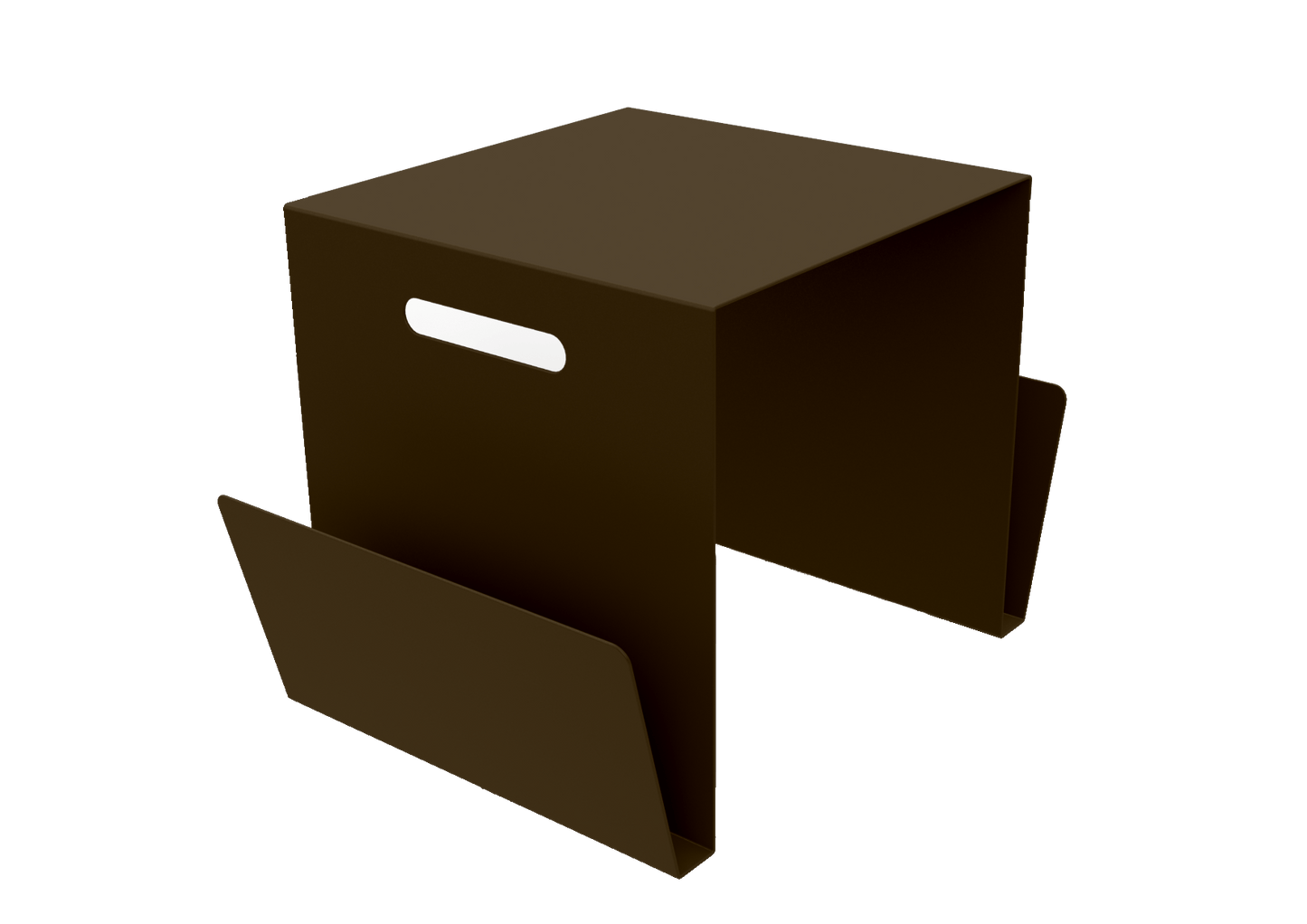 Table basse range - revues en aluminium Solano - MATIERE GRISE - La Maison MilanaiseTABLEPORTEREVUESSOLANO - 73Bronze 181Intérieur