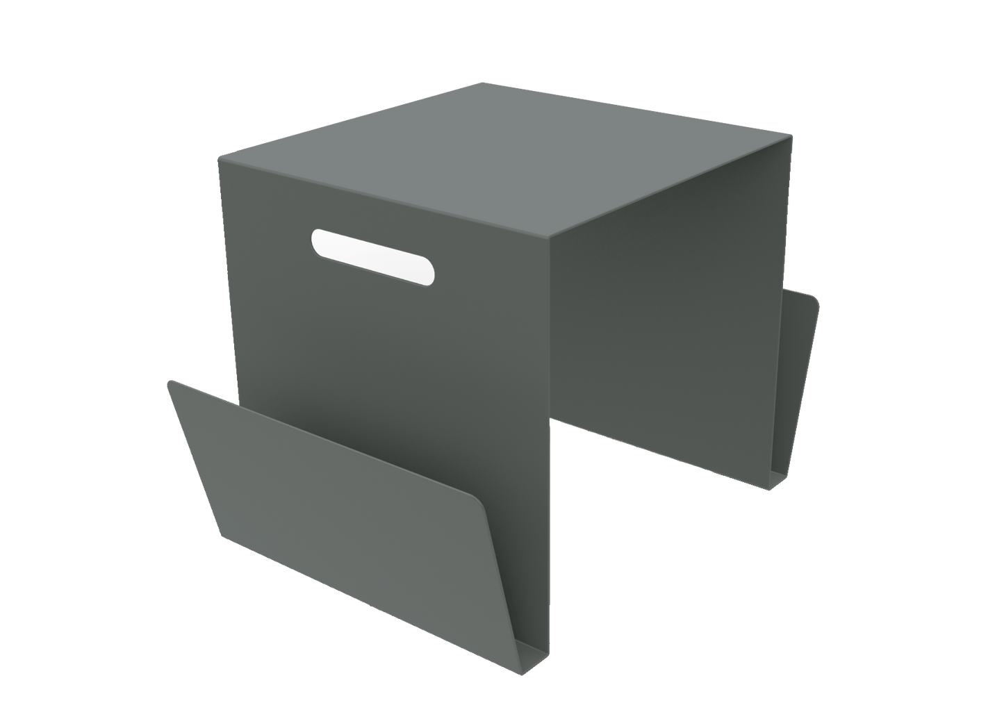 Table basse range - revues en aluminium Solano - MATIERE GRISE - La Maison MilanaiseTABLEPORTEREVUESSOLANO - 7Orage 221Intérieur
