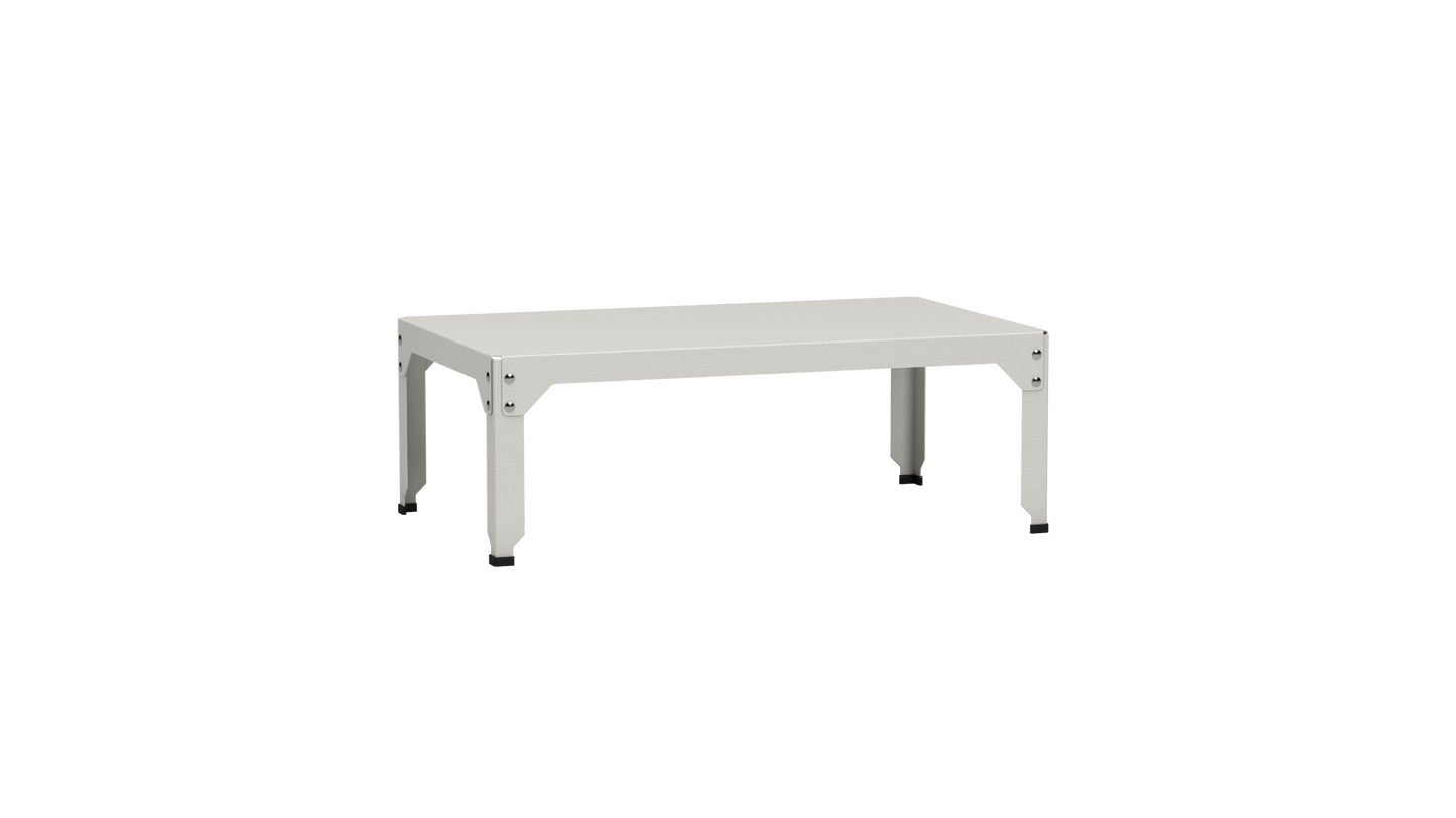 Table basse rectangulaire 100x60cm Design modulable en acier galvanisé Hegoa - MATIERE GRISE - La Maison MilanaiseTABLEBASSEHEGOA25Craie 02335cm