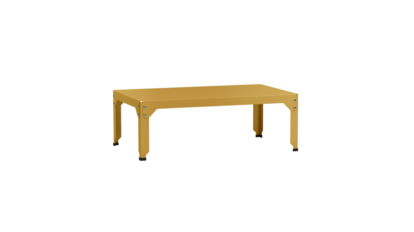 Table basse rectangulaire 100x60cm Design modulable en acier galvanisé Hegoa - MATIERE GRISE - La Maison MilanaiseTABLEBASSEHEGOA67Laiton 23035cm