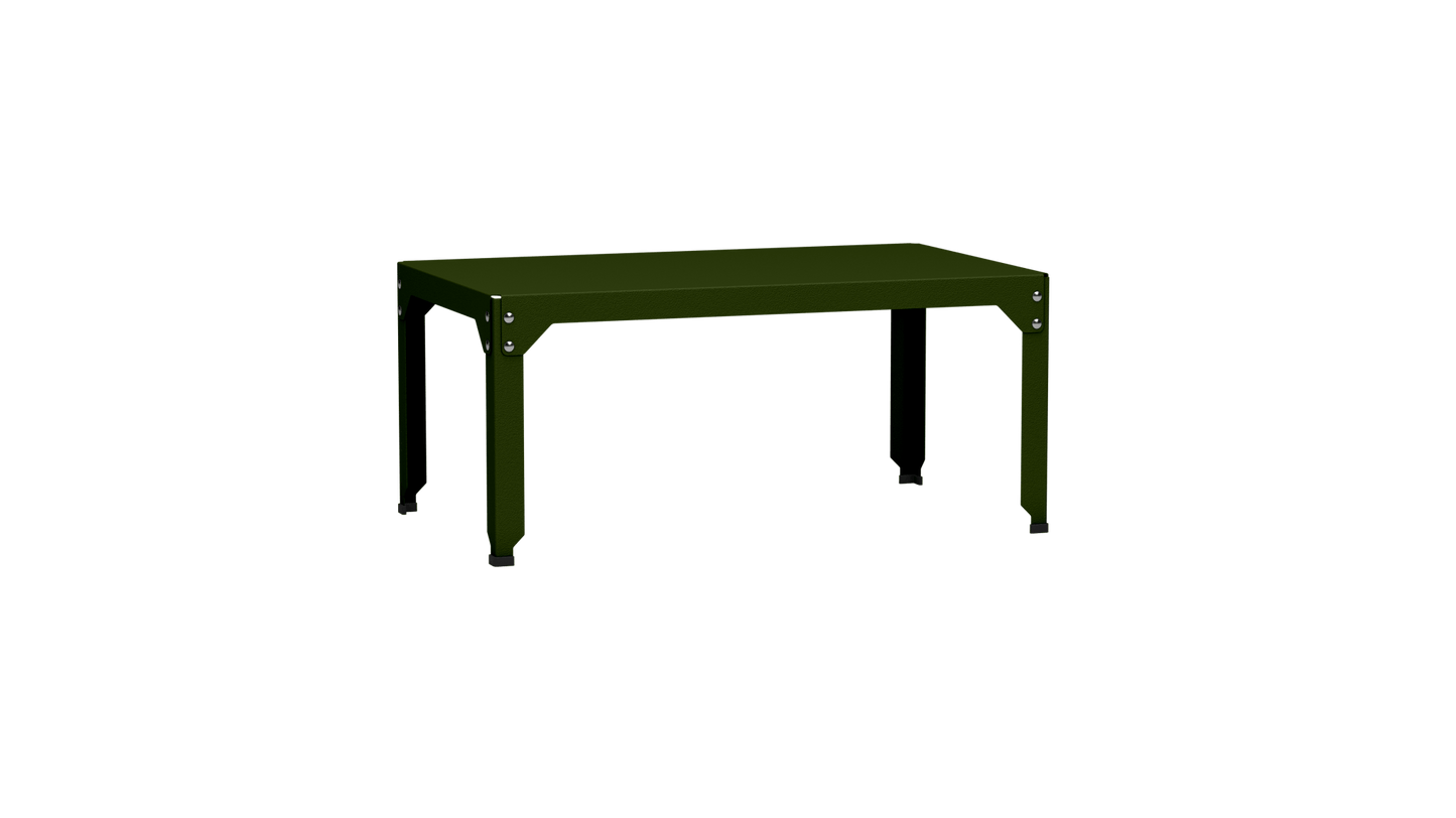 Table basse rectangulaire 100x60cm Design modulable en acier galvanisé Hegoa - MATIERE GRISE - La Maison MilanaiseTABLEBASSEHEGOA56Kaki 12245cm