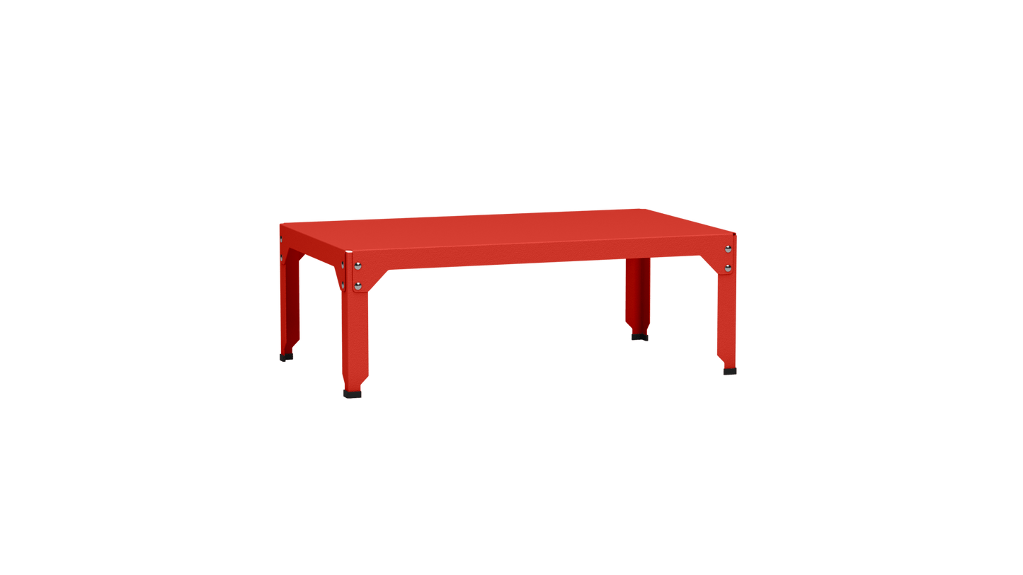 Table basse rectangulaire 100x60cm Design modulable en acier galvanisé Hegoa - MATIERE GRISE - La Maison MilanaiseTABLEBASSEHEGOA35Pêche 14335cm
