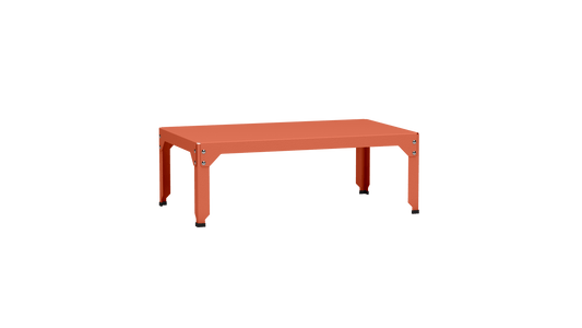 Table basse rectangulaire 100x60cm Design modulable en acier galvanisé Hegoa - MATIERE GRISE - La Maison MilanaiseTABLEBASSEHEGOA33Orange givré 14435cm