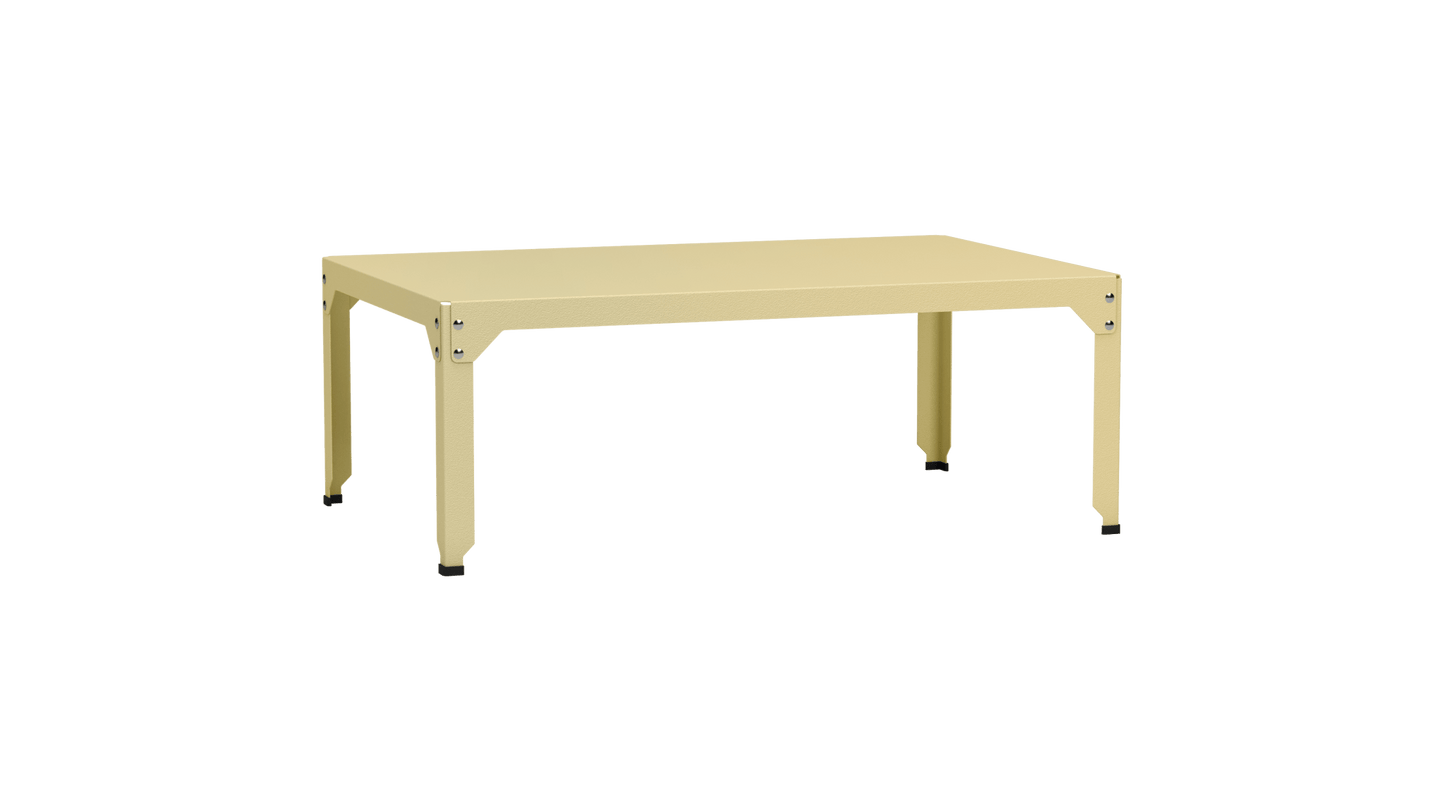 Table basse rectangulaire 121x79 cmDesign modulable en acier galvanisé Hegoa - MATIERE GRISE - La Maison MilanaiseTABLEBASSEHEGOA121LL1Champagne 23145cm