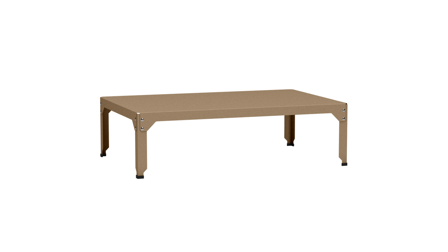 Table basse rectangulaire 121x79 cmDesign modulable en acier galvanisé Hegoa - MATIERE GRISE - La Maison MilanaiseTABLEBASSEHEGOA121WSable 01835cm