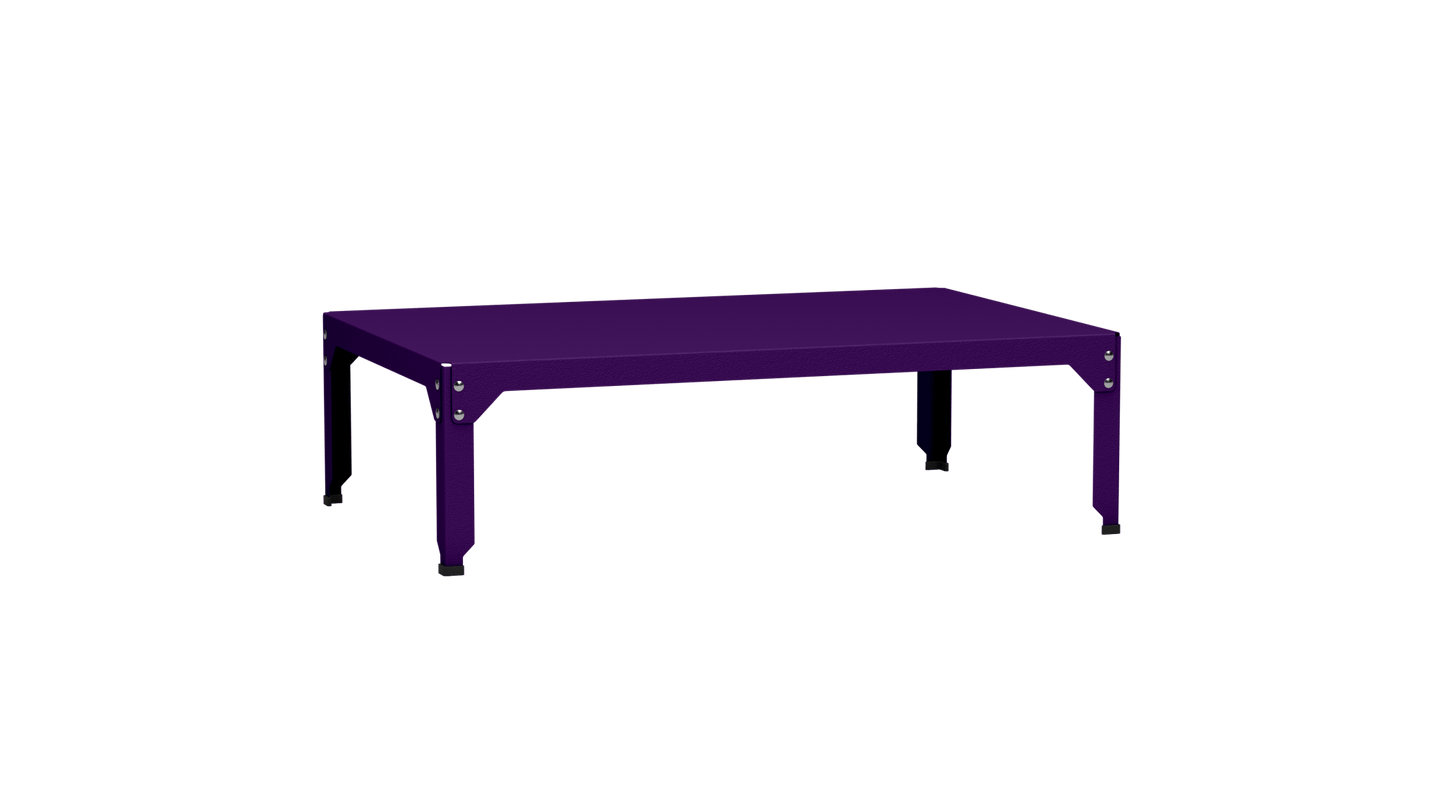 Table basse rectangulaire 121x79 cmDesign modulable en acier galvanisé Hegoa - MATIERE GRISE - La Maison MilanaiseTABLEBASSEHEGOA121DDUltra Violet 17235cm