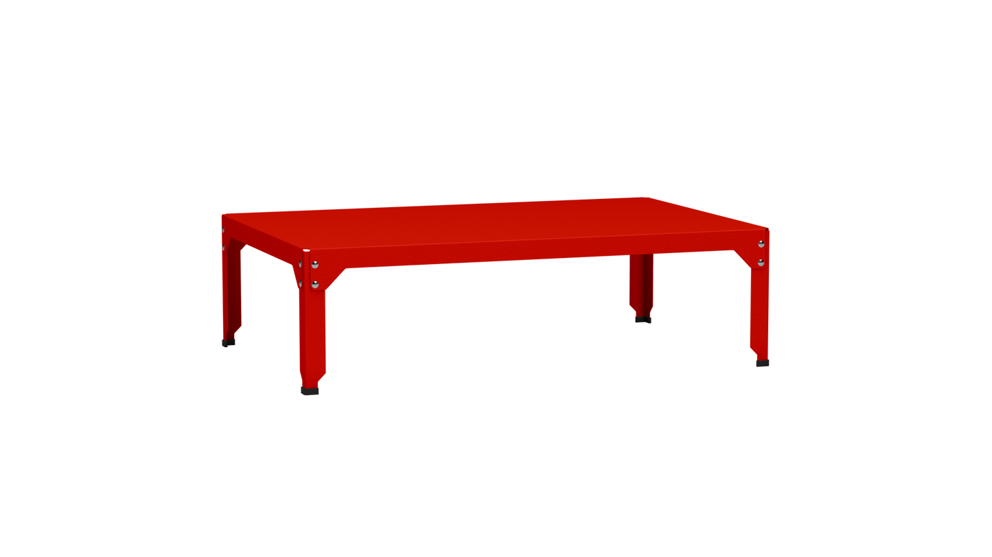 Table basse rectangulaire 121x79 cmDesign modulable en acier galvanisé Hegoa - MATIERE GRISE - La Maison MilanaiseTABLEBASSEHEGOA121TTCorail 03235cm