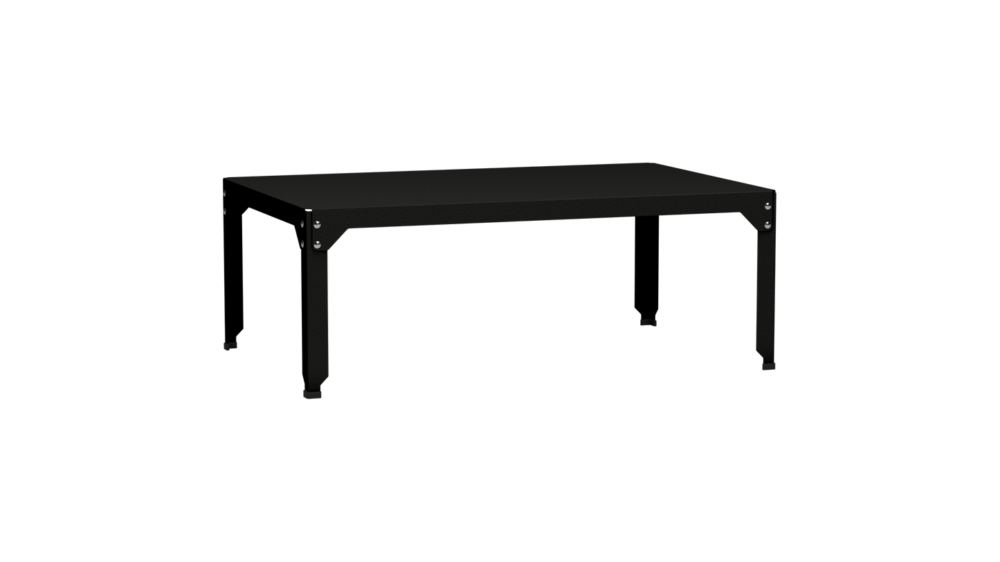 Table basse rectangulaire 121x79 cmDesign modulable en acier galvanisé Hegoa - MATIERE GRISE - La Maison MilanaiseTABLEBASSEHEGOA121SNoir mat 03145cm