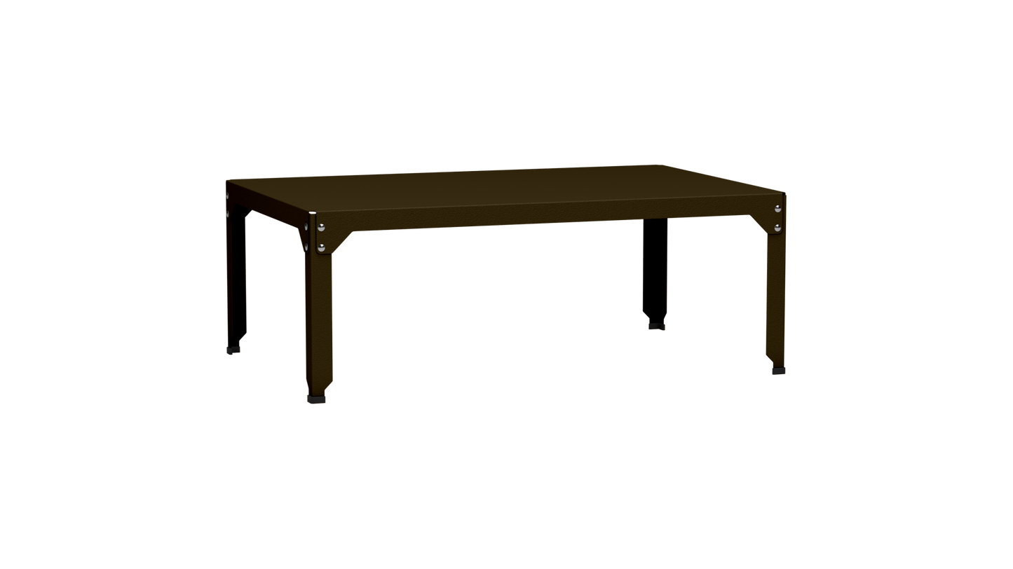 Table basse rectangulaire 121x79 cmDesign modulable en acier galvanisé Hegoa - MATIERE GRISE - La Maison MilanaiseTABLEBASSEHEGOA121WW1Bronze 18145cm