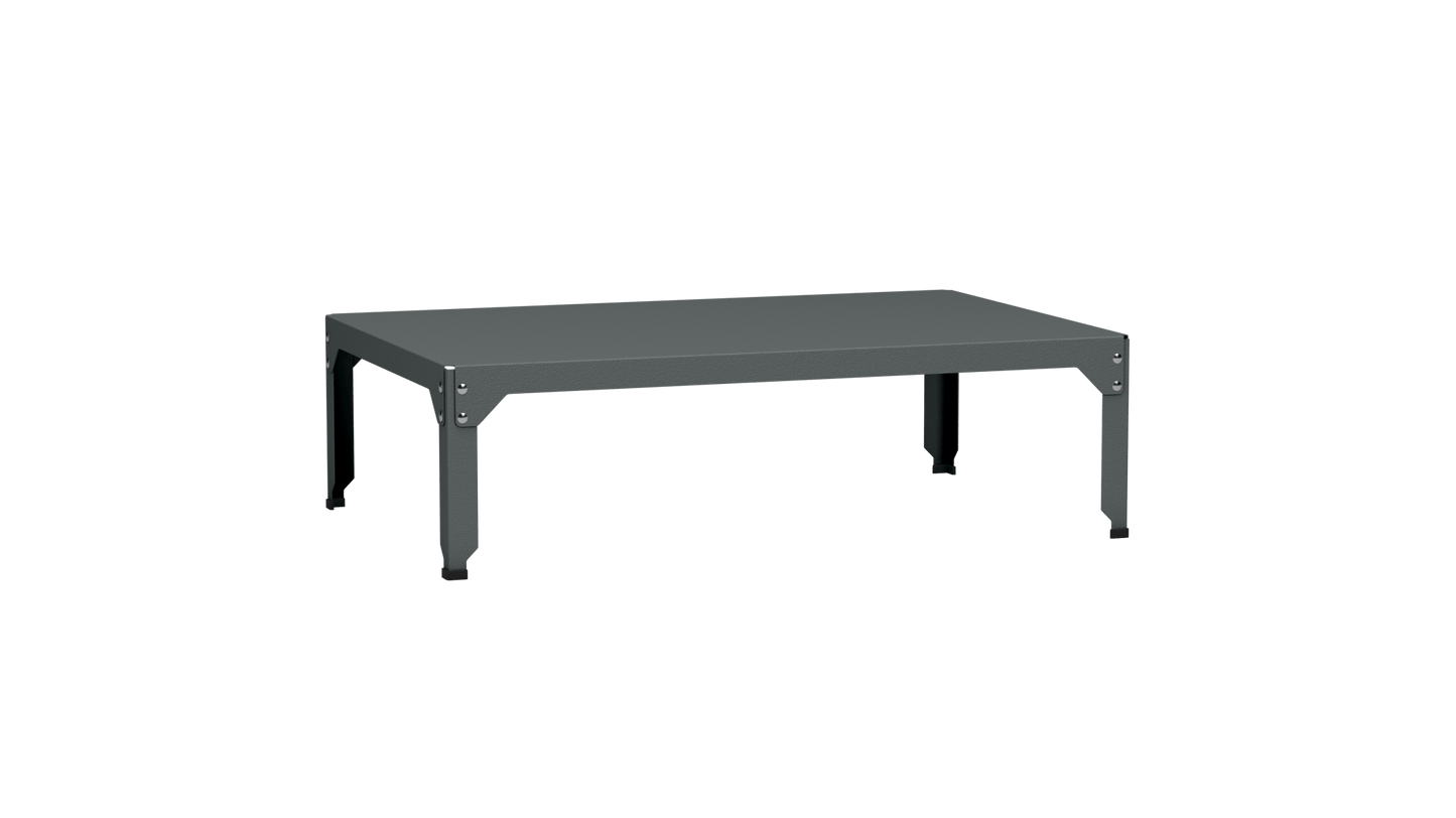 Table basse rectangulaire 121x79 cmDesign modulable en acier galvanisé Hegoa - MATIERE GRISE - La Maison MilanaiseTABLEBASSEHEGOA121UOrage 22135cm