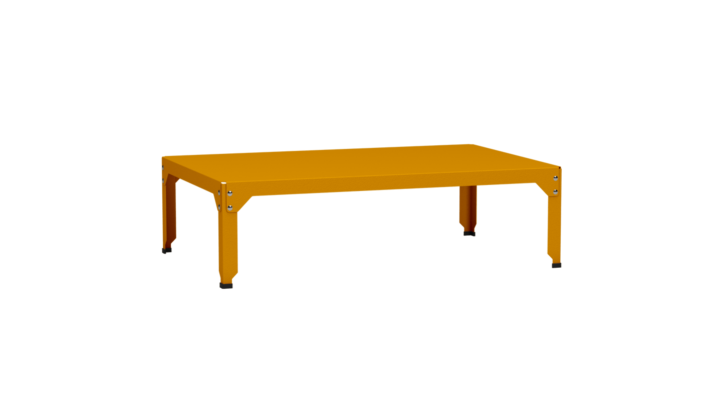 Table basse rectangulaire 121x79 cmDesign modulable en acier galvanisé Hegoa - MATIERE GRISE - La Maison MilanaiseTABLEBASSEHEGOA121UU1Safran 13135cm