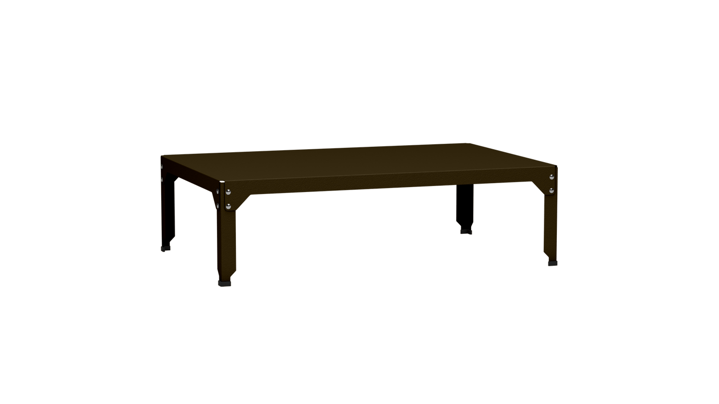 Table basse rectangulaire 121x79 cmDesign modulable en acier galvanisé Hegoa - MATIERE GRISE - La Maison MilanaiseTABLEBASSEHEGOA121MM1Bronze 18135cm