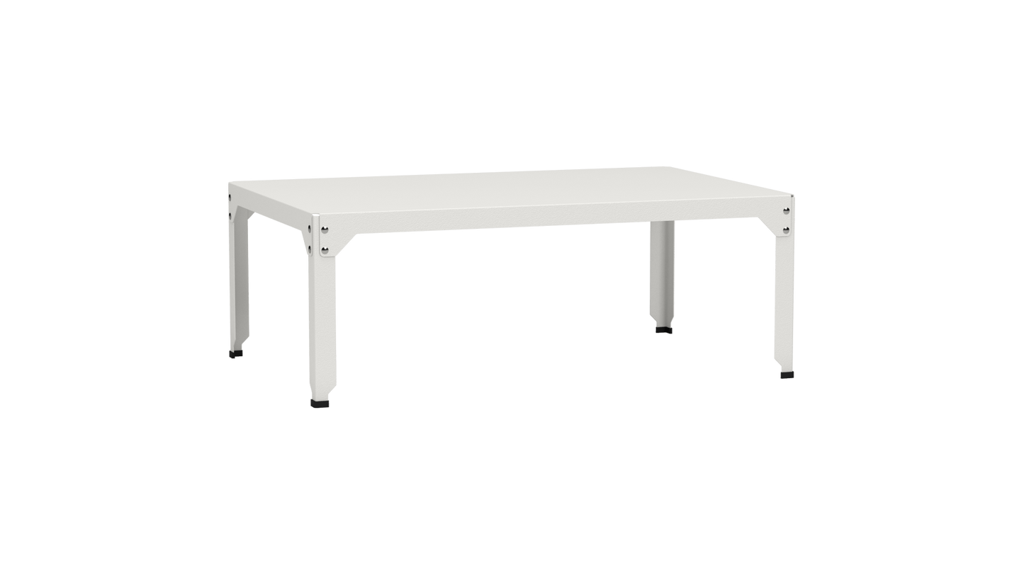 Table basse rectangulaire 121x79 cmDesign modulable en acier galvanisé Hegoa - MATIERE GRISE - La Maison MilanaiseTABLEBASSEHEGOA121BB1Blanc 00145cm