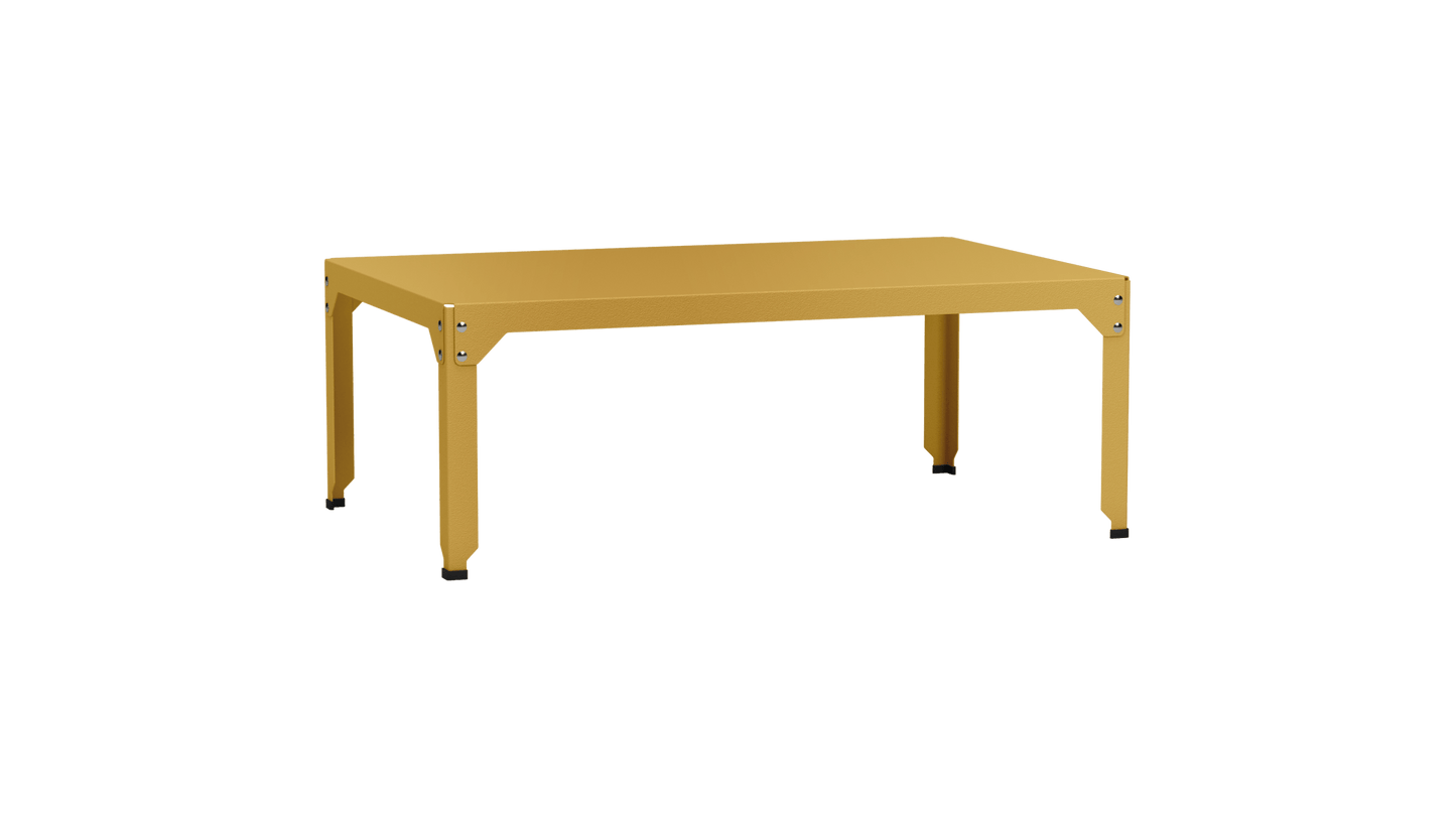 Table basse rectangulaire 121x79 cmDesign modulable en acier galvanisé Hegoa - MATIERE GRISE - La Maison MilanaiseTABLEBASSEHEGOA121JJ1Laiton 23045cm