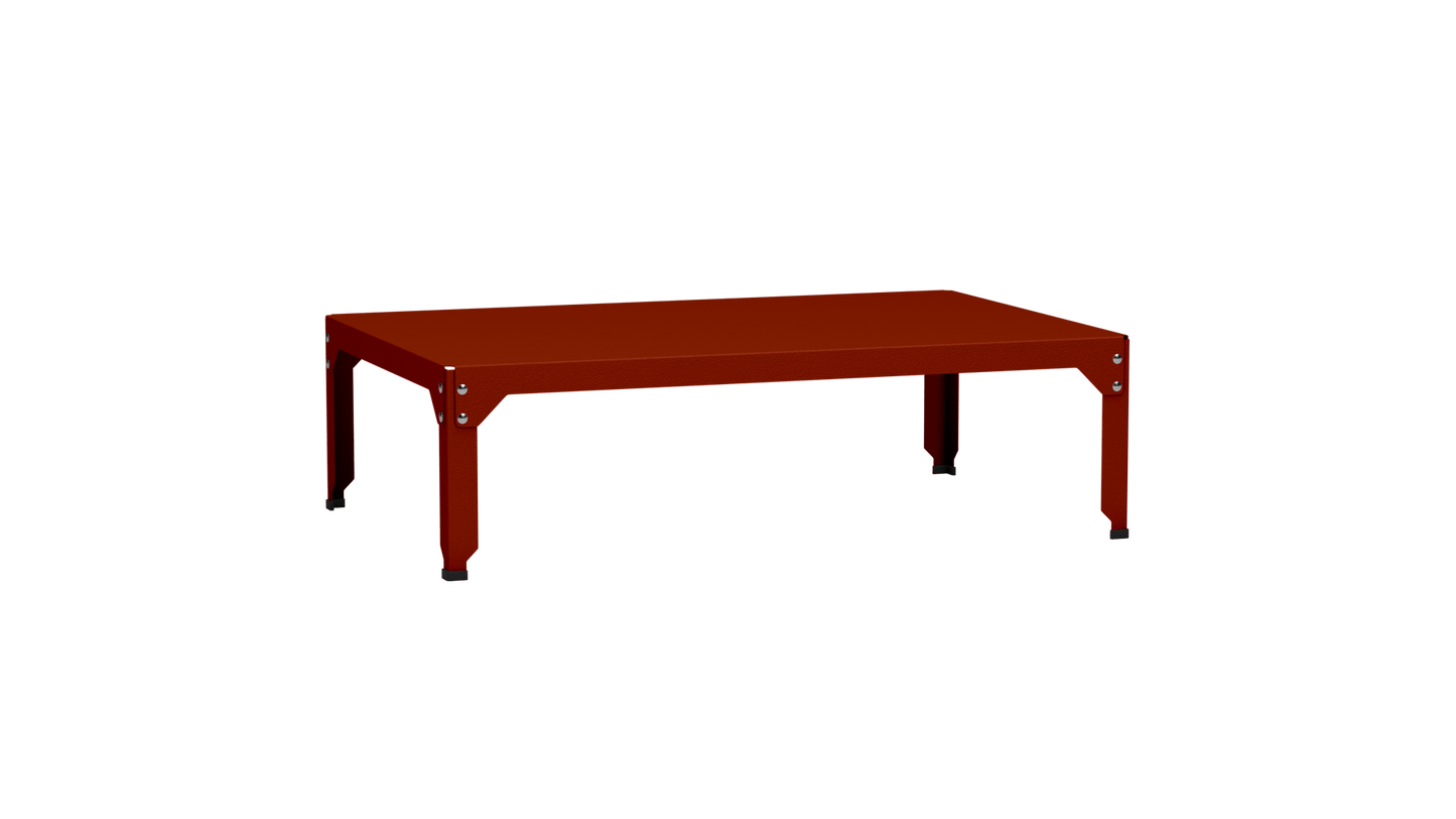 Table basse rectangulaire 121x79 cmDesign modulable en acier galvanisé Hegoa - MATIERE GRISE - La Maison MilanaiseTABLEBASSEHEGOA121QQTerracotta 14235cm