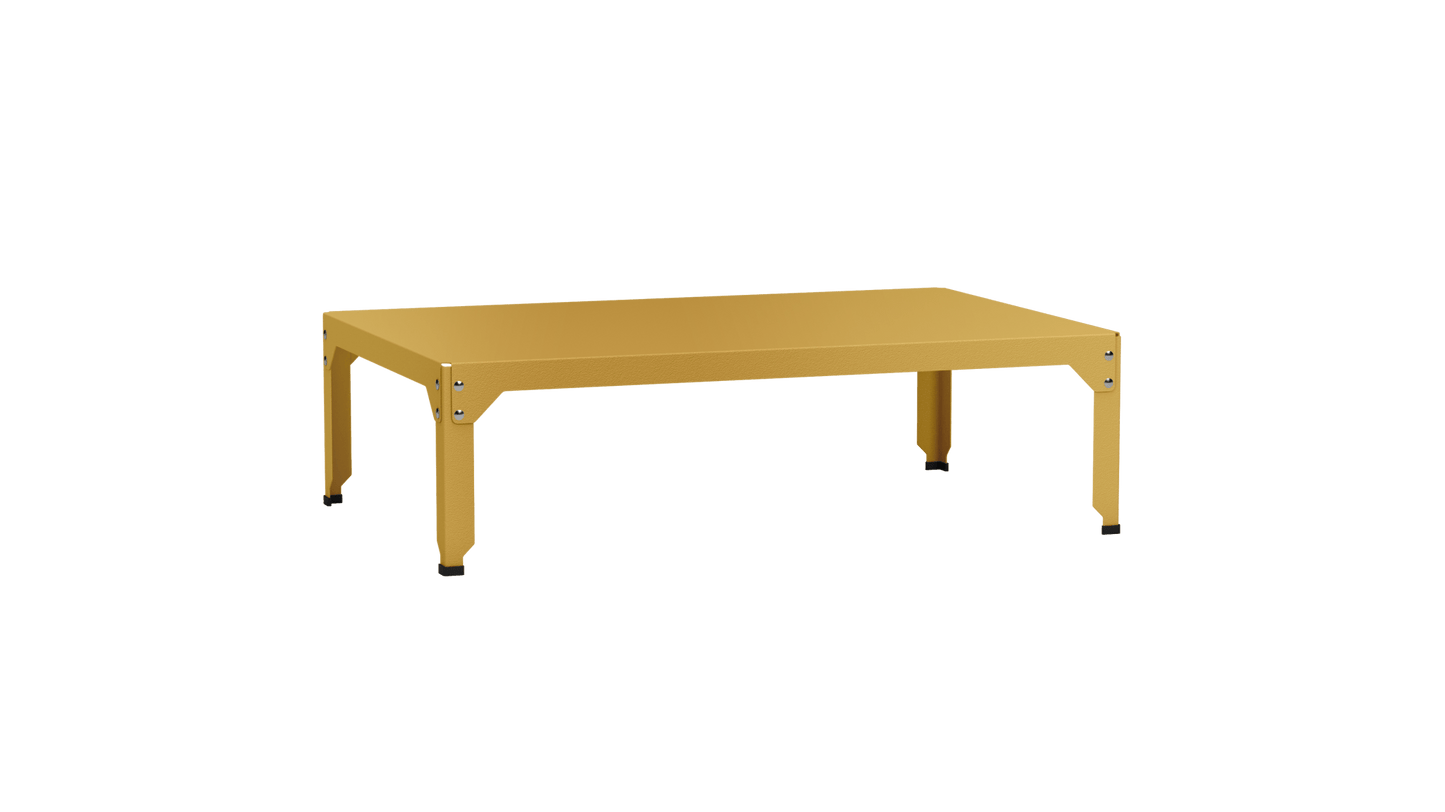 Table basse rectangulaire 121x79 cmDesign modulable en acier galvanisé Hegoa - MATIERE GRISE - La Maison MilanaiseTABLEBASSEHEGOA121HH1Laiton 23035cm